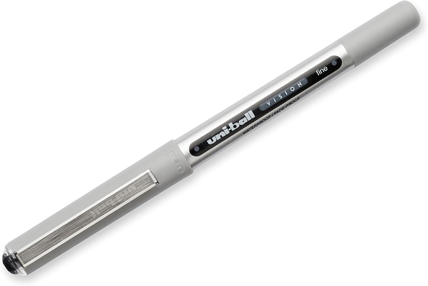 uni-ball Vision Stick Roller Ball Pens, Fine Point, Black Ink, Pack of 4