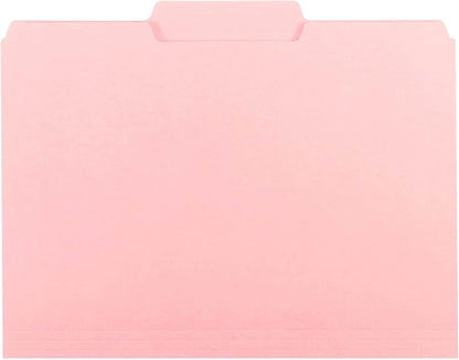 Smead Interior File Folder, 1/3-Cut Tab, Letter Size, Aqua, 100 per Box, Expandable File Folders for Filing Cabinet
