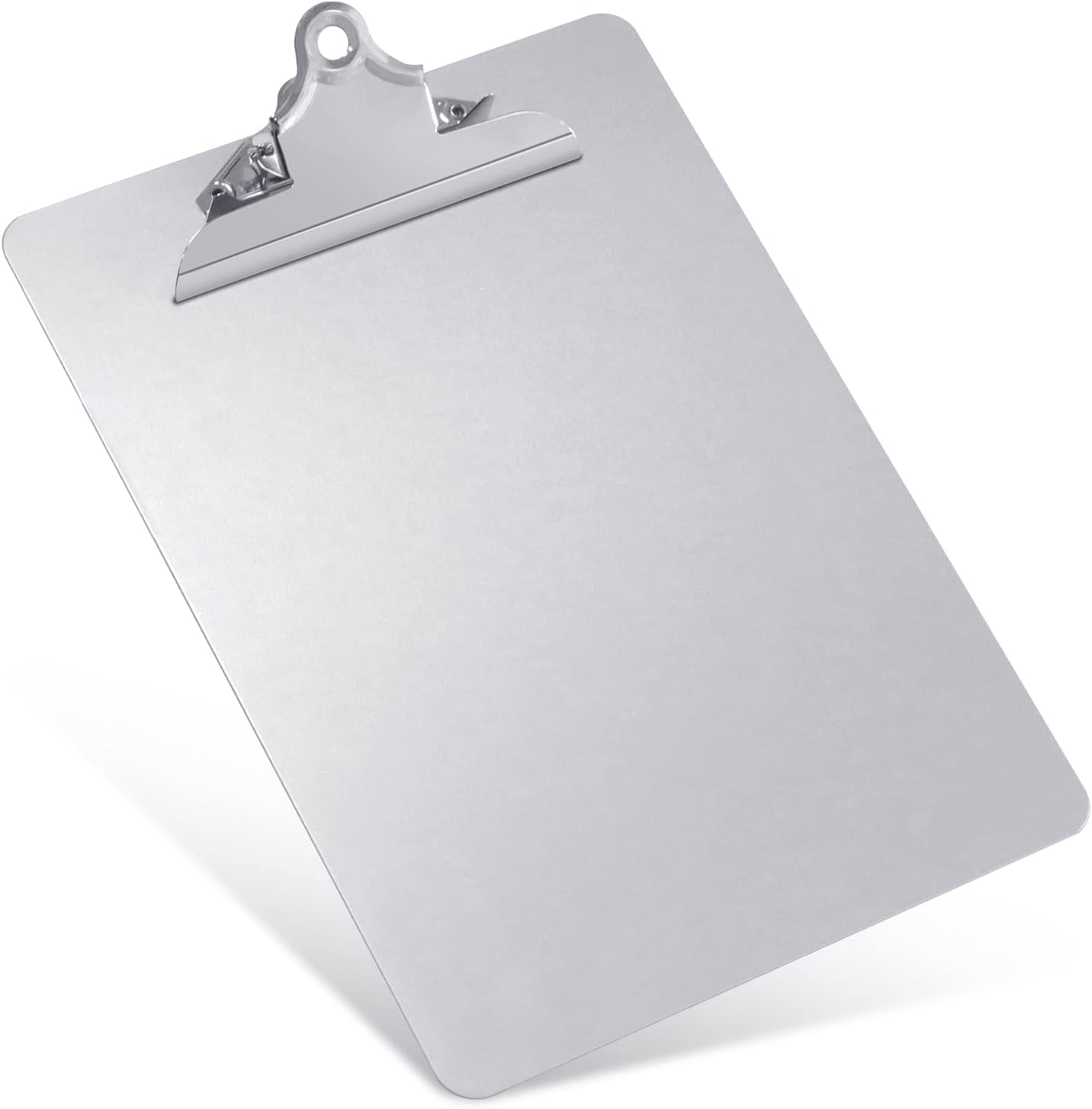 Metal Clipboard, 20% Sturdier Aluminum Contractor Clipboard with Low Profile Clip | Hangable Recycled Heavy Duty Rust-Proof | Plate for A4 Size Sheet, for Jobsite, Laboratory, Medical, Office, Teach