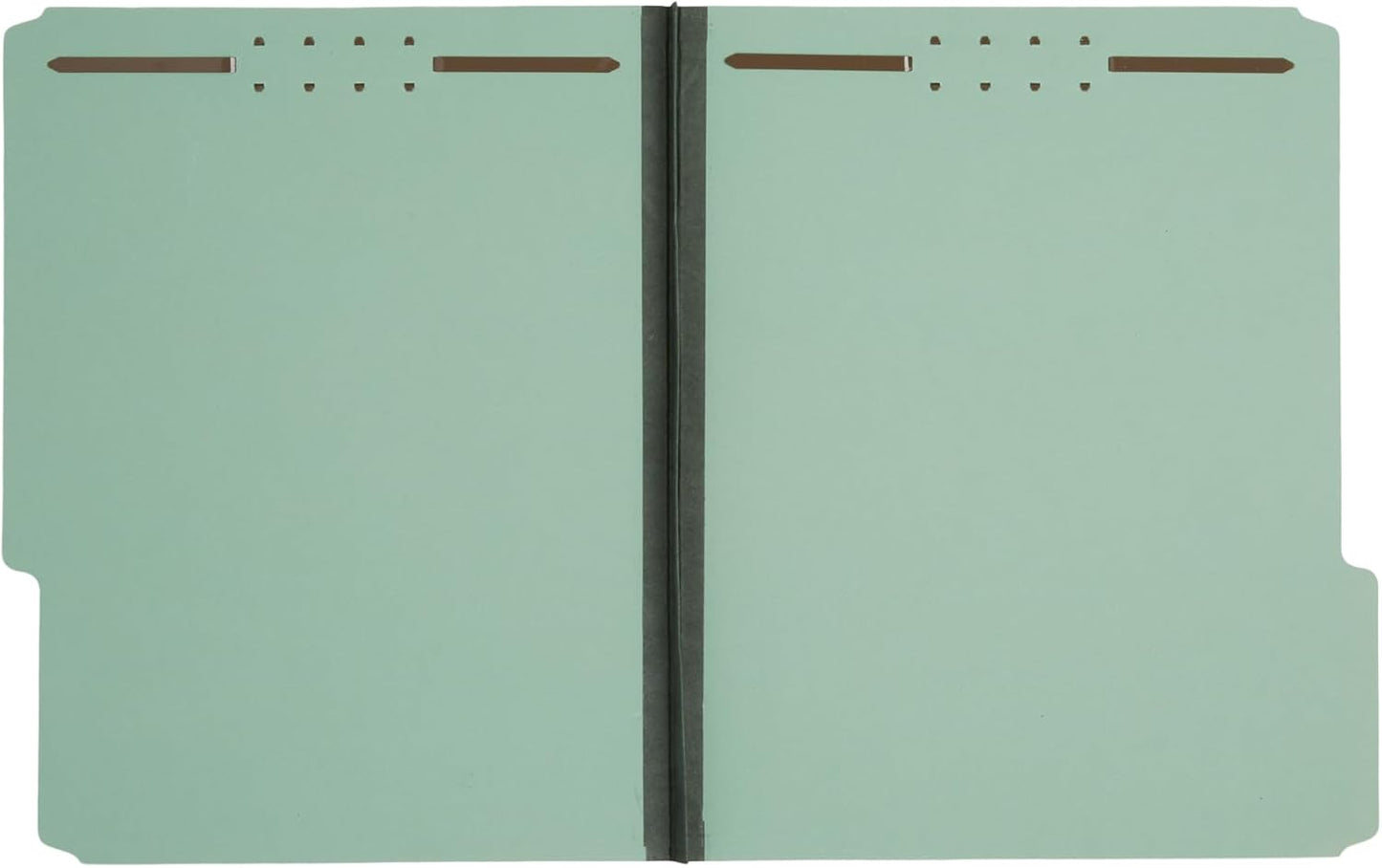 Blue Summit Supplies Pressboard File Folder, 1 Inch Expansion, Top-Tab, Letter Size, Gray/Green 25 Pack