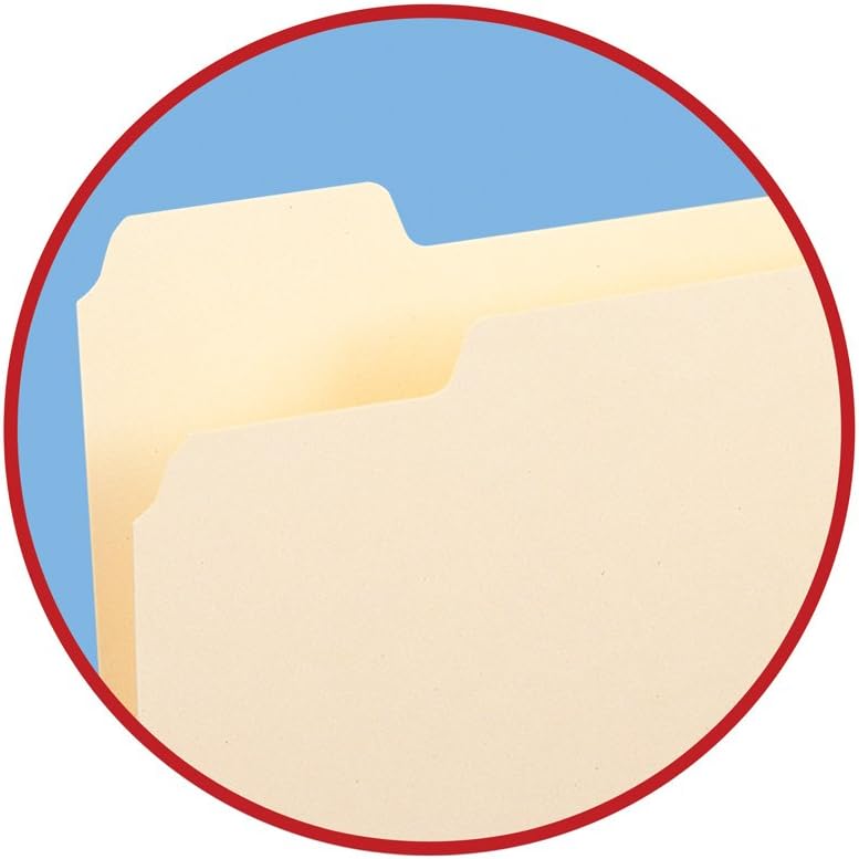 Smead File Folder, 1/3-Cut Tab, Assorted Positions, Legal Size, Manila, 100 per Box (15330)