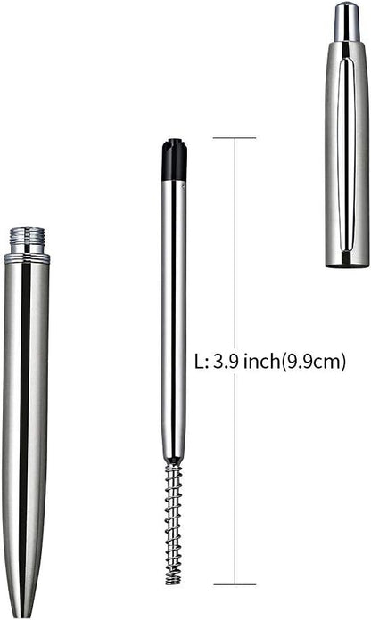 Blue Ink Refills (6pcs), Replaceable Ballpoint Pens Refills, 1mm Medium Tip - Blue