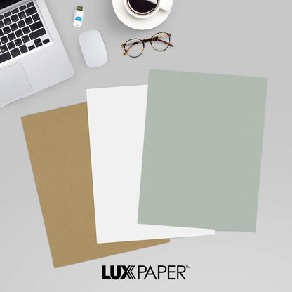 LUXPaper 8.5" x 11" Paper | Letter Size | Pastel Canary Yellow | 60lb. Text | 50 Qty