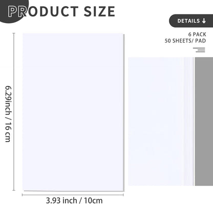 QiCheng Note Pads Memo Pads Small Notepad 50 Sheets 4X6 note pad Scratch Pads for Writing Blank Scratch Pads (12)