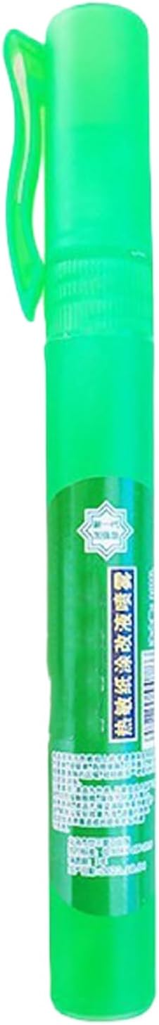 Thermal Paper Privacy Eraser, 10ml White-Out Correction Fluid Pen, PC Spray for Documents, Labels, Packages, Shipping Addresses, Privacy Protection, Green Case