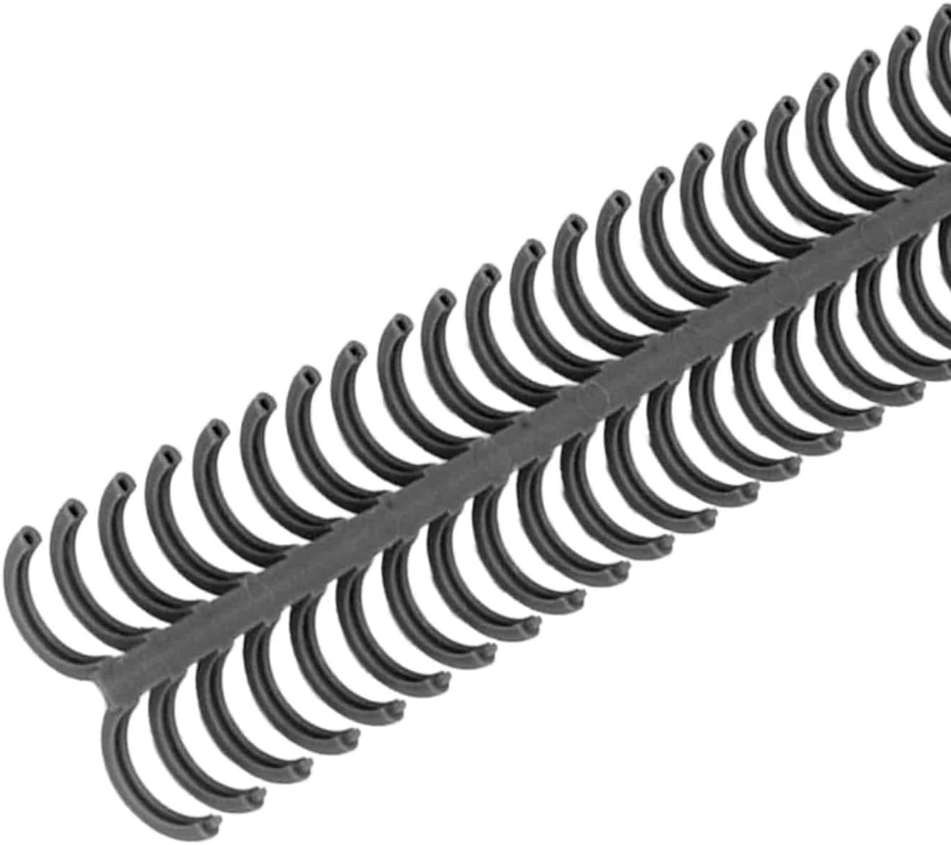 10 Pcs 15mm/0.59 in Binding Coils 32 Loop Spine for Books, Plastic Binding Rings for Manual Binding Machine, Wire Coils for Report Covers, Documents, Presentations, DIY Projects(Black)