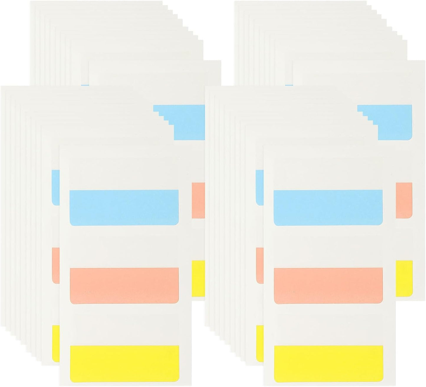 PATIKIL Clear Index Sticky Tabs, 120 Pcs Large Transparent Sticky Notes Bookmarks Planner Stickers Page Tabs for Office Notebooks File Folder Ledger Book, Gradient Green