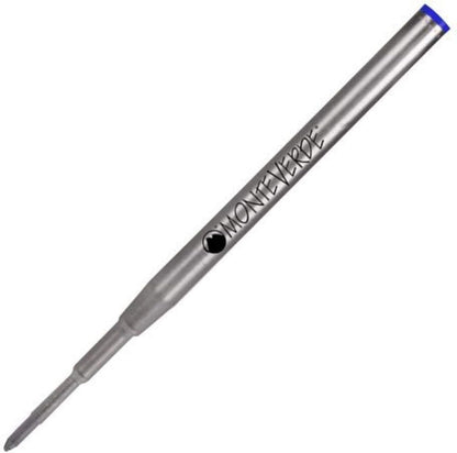 Monteverde USA Capless Ceramic Gel Refills to Fit Montblanc Ballpoint Pens, Fine Point Black Ink, Converts to Capless Rollerball, 2-Pack (M132BK)