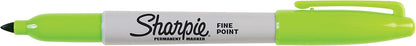 Sharpie Permanent Markers, Fine Point, Black, 12 Count