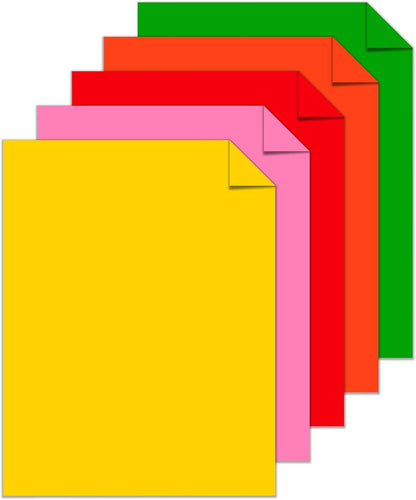 Astrobrights® Color Card Stock, Happy Assortment, Letter (8.5" x 11"), 65 Lb, Pack Of 250