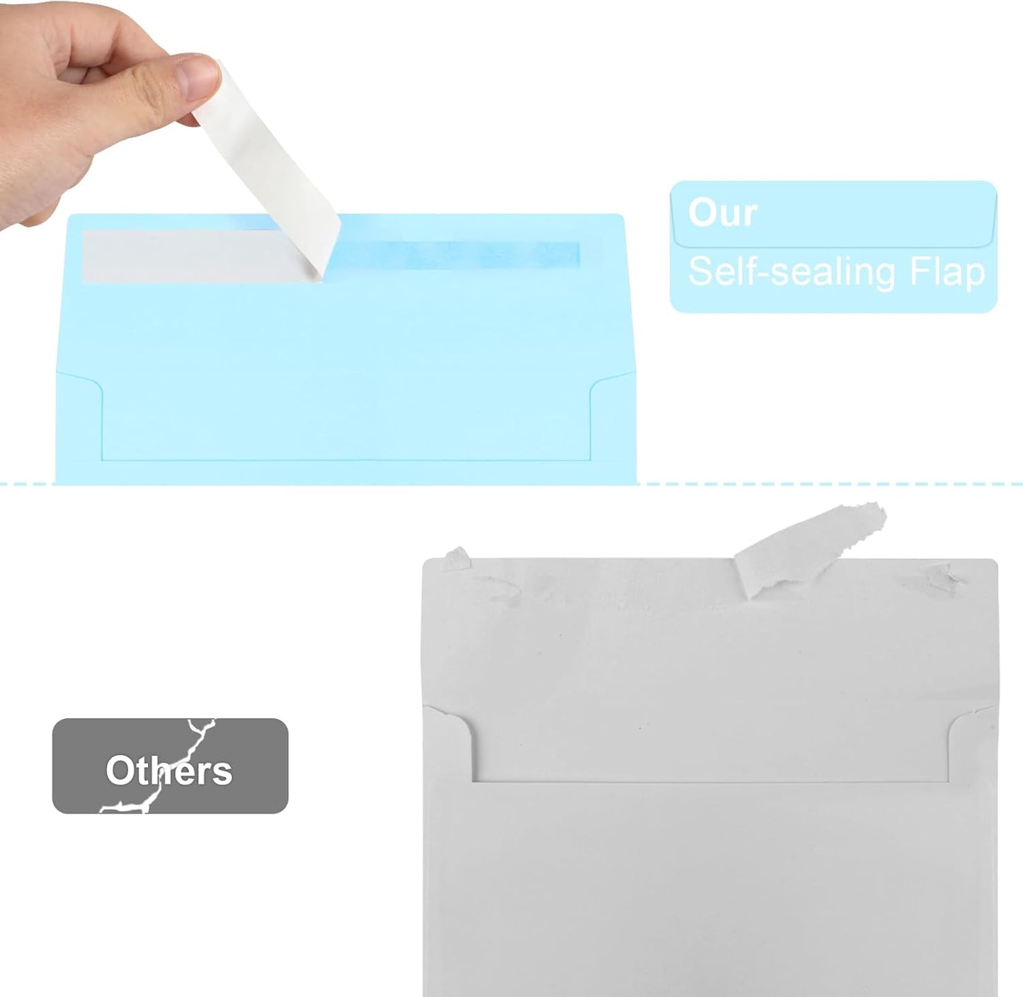 Joyberg 72 Packs #10 Envelopes, Business Envelopes, Envelopes Self Seal, Security Envelopes, Peel and Seal Closure, Size 4-1/8 X 9-1/2 Inches, White, 26LB