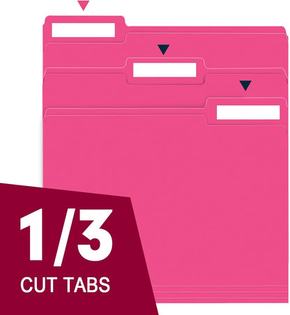 File Folder, RAZCC 150 Pack 1/3 Cut Tab File Folders Letter Size, Manila Folders, Folders with Tab, Great for Organizing and Easy File Storage