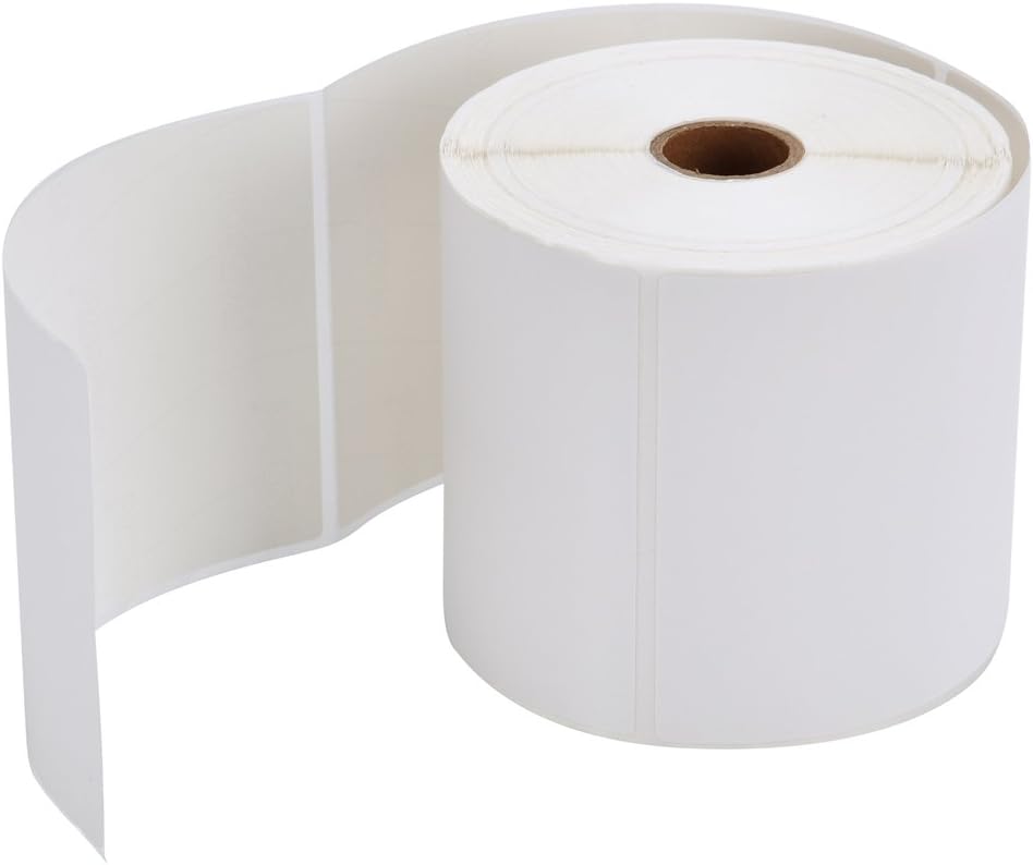 MFLABEL 4x6 Thermal Shipping Labels - 2 Rolls of 250, Perforated & Smudge-Proof Direct Thermal Labels Compatible with Rollo, Zebra, for Amazon UPS FedEx Shopify