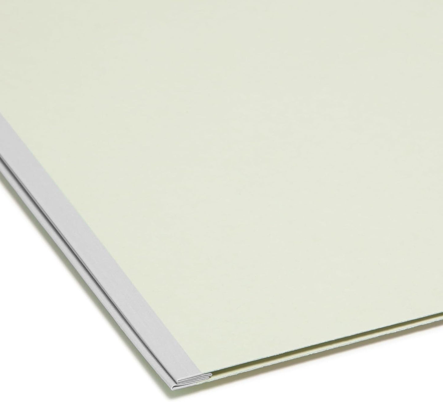 Smead Pressboard Fastener File Folder with SafeSHIELD Fasteners, 2 Fasteners, 2/5-Cut Tab Right Position, Guide Height, 2" Expansion, Legal Size, Gray/Green, 25 per Box (19920)
