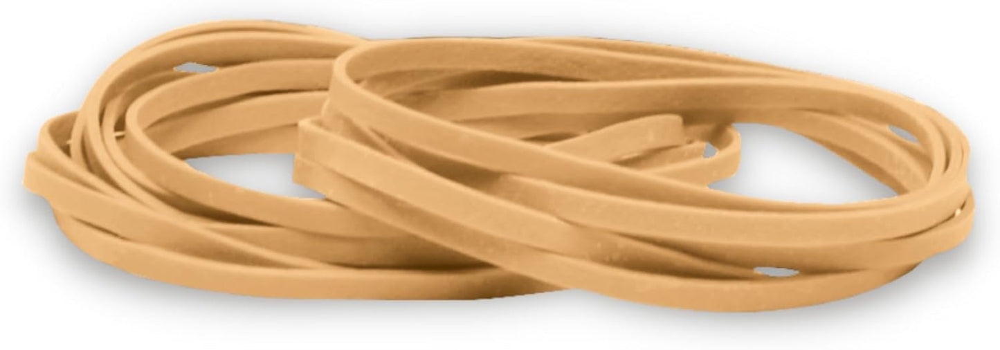 Alliance Rubber 26649 Advantage Rubber Bands Size #64, 1/4 lb Box Contains Approx. 80 Bands (3 1/2" x 1/4", Natural Crepe) Beige