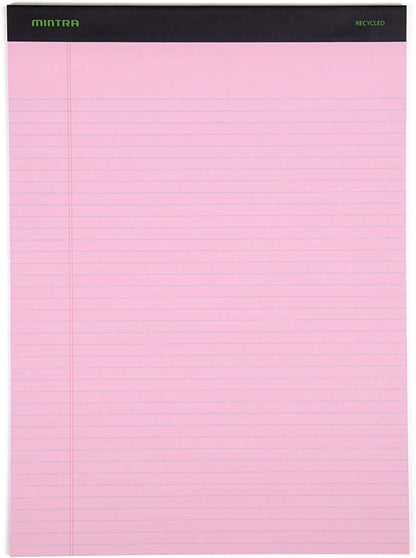Mintra Office White Legal Pads – Ruled Notepads and Micro-Perforated Sheets, Ideal for Writing, Note-Taking & Creativity, Office, or Professional Use, Basic Pad 6 pack, 8.5"x11" (Narrow Ruled)