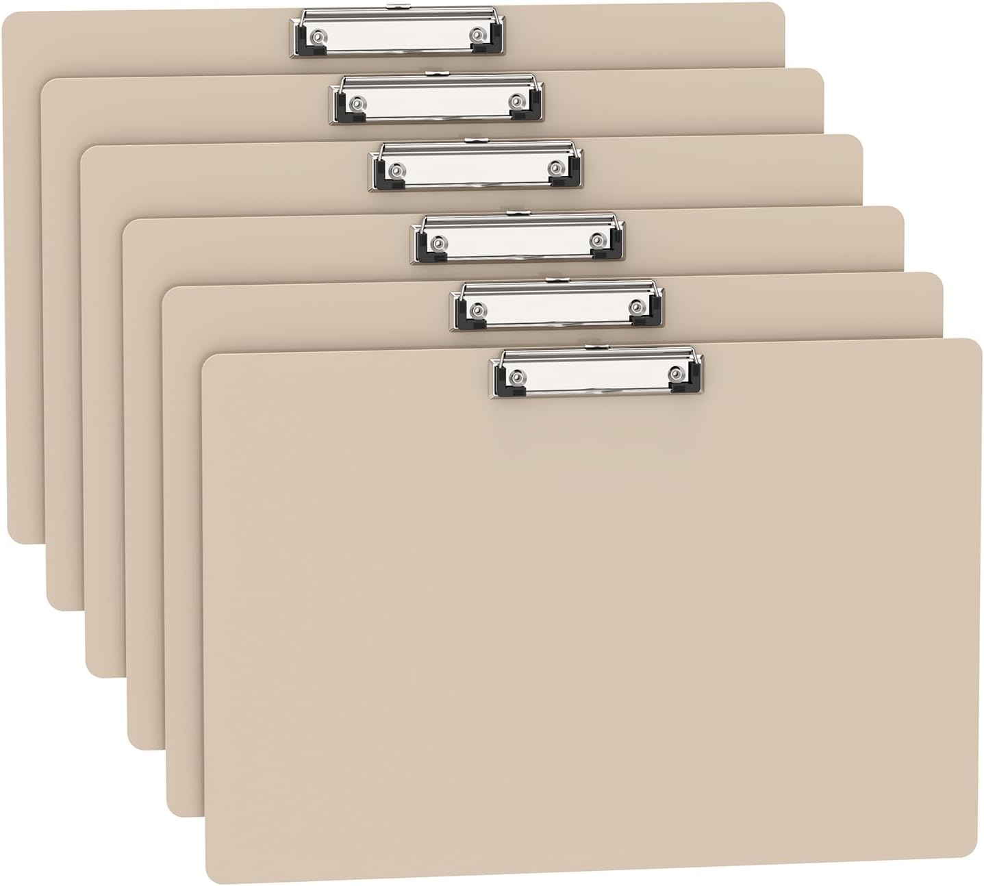 Extra Large 11x17 Clipboards, Plastic Black Drawing Boards, Horizontal Clip Board, Landscape Layout. Suitable for Watercolor, Sketching, Painting. Art & Drafting Supply