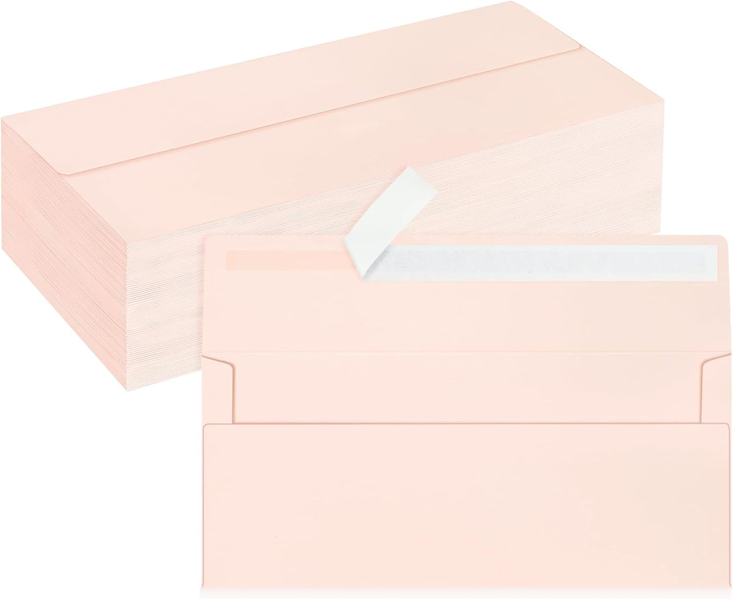 50 Pack #10 Business Envelopes, Sage Green Standard Envelopes Self Seal, Letter Size Mailing Envelopes for Checks Letters Invoices Statements Birthday Graduation Wedding, 4 1/8 x 9 1/2 Inch
