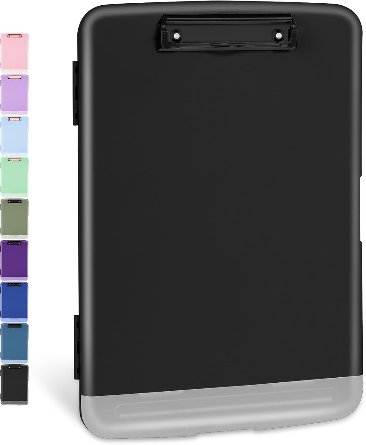 Sooez Clipboards with Storage, High Capacity Clip Boards 8.5x11 with Storage, Heavy Duty Nursing Clipboard Folder, Plastic Clipboard with Pen Holder for Women Teachers Work, School & Office Supplies