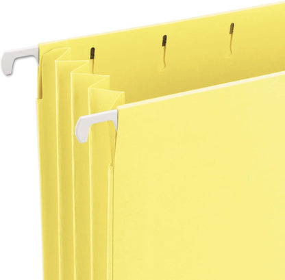 Smead Hanging File Pocket with Full-Height Gusset, 3-1/2" Expansion, Letter Size, Standard Green, 10 per Box (64220)