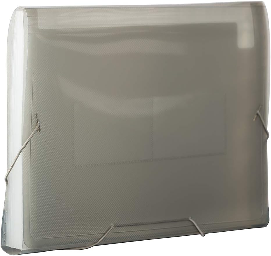 JAM Paper Accordion Folders - 13 Pocket Plastic Expanding File - Legal Size - 10 x 15 - Red - Sold Individually