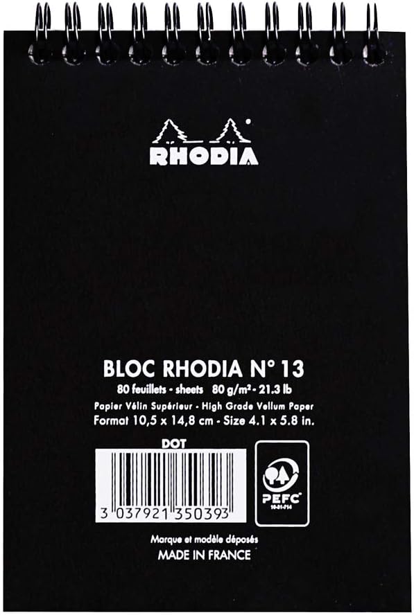 Rhodia Wirebound Pad 8.25x11.75, Lined, Orange