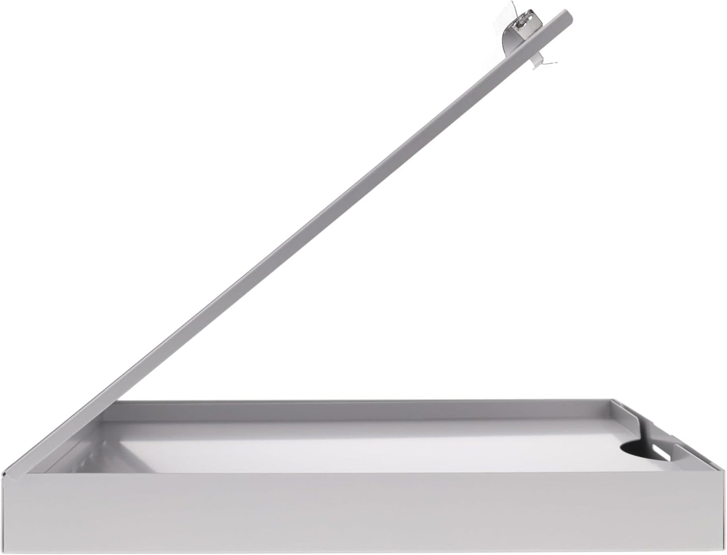 Saunders Cruiser Mate Metal Clipboard with Storage, Dual Tray Aluminum Nursing Folio, Heavy Duty Form Holder for Police & Work, Letter Size Privacy Box with Self-Locking Latch, Silver