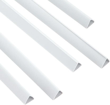 PATIKIL 30Pcs Binding Bars, 10mm Binding Bars Slide Grip 70 Sheets Capacity A4 Size Report Binder Triangle Presentation Binder for Report Cover Resume, White
