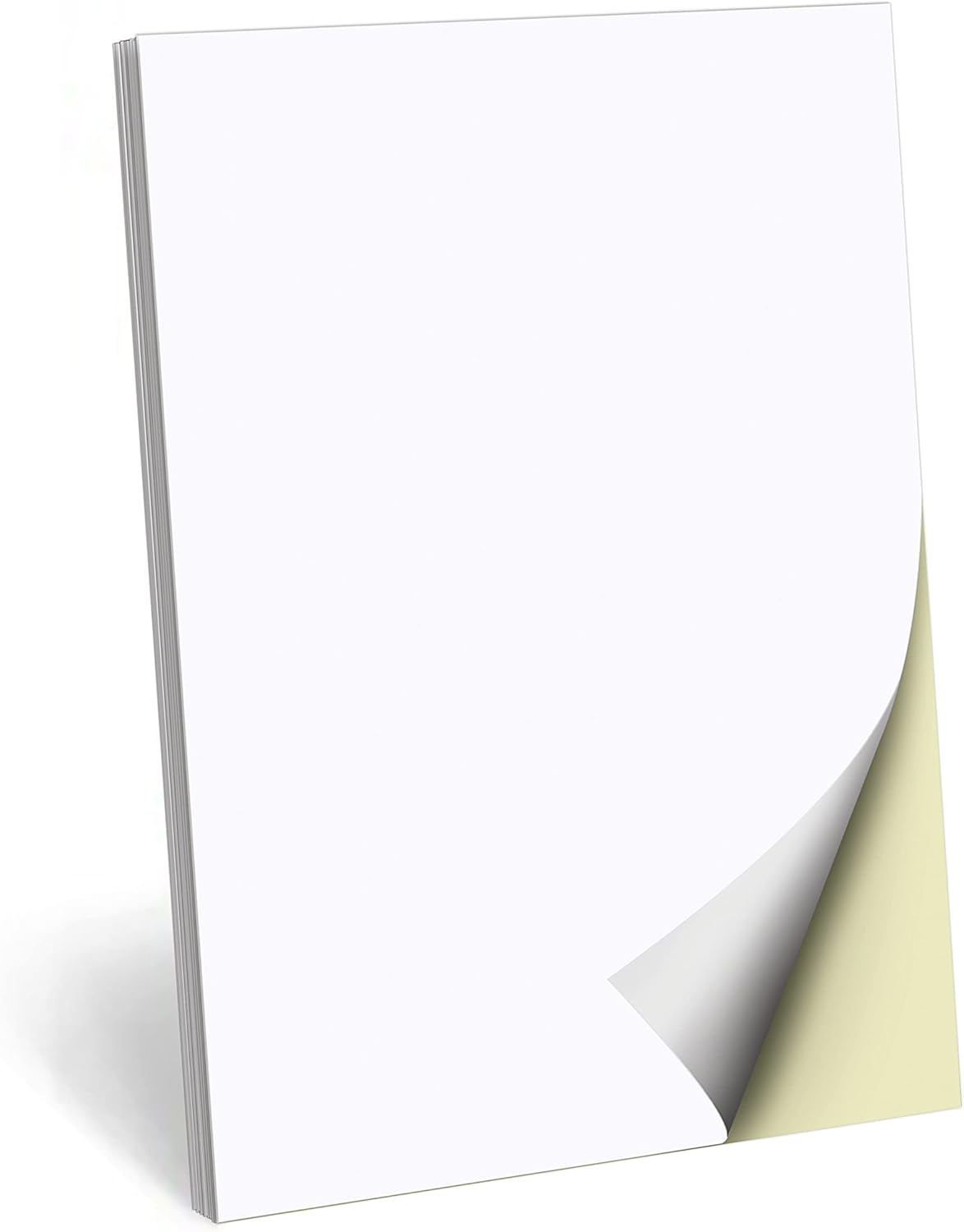 321Done 2-Part Blank Carbonless Notepad, 3.4x5.5 Portrait, Made in USA, Pocket Size Carbon Copy Memo Scratch Pad, Sketchbook, Cute Generic Small Business Order Book (50 Sets) White/Yellow