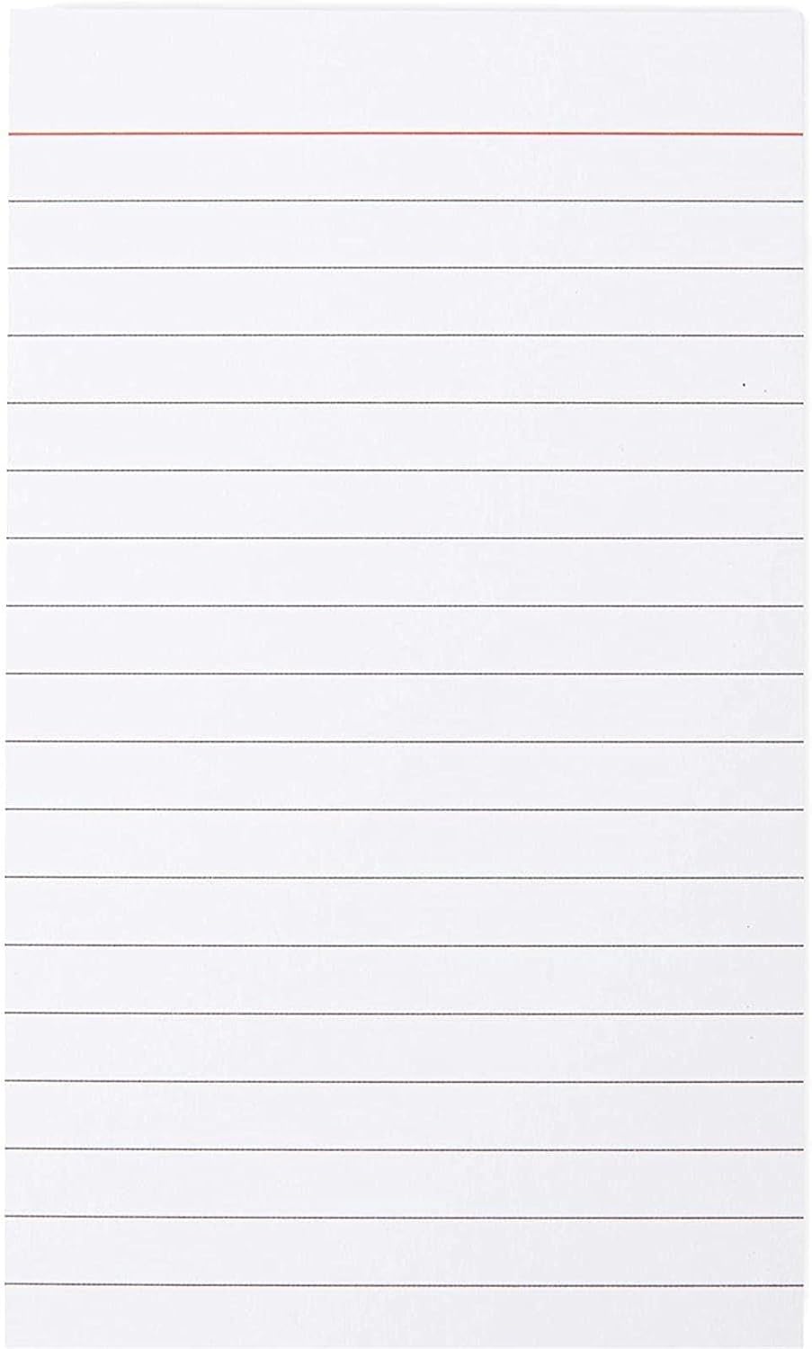 Okuna Outpost 300 Pack Vertically Ruled Index Cards - Lined Paper Vertical NoteCards - Portrait Style (3 x 5 In)