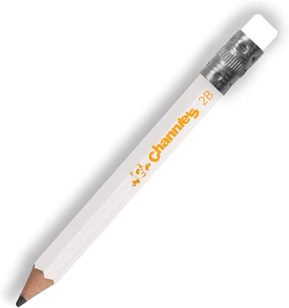 Channie's My First Pencil, Easy-to-Hold Jumbo Pencils for Preschoolers, Kindergarteners & 1st Graders, Brown Wooden 2B Fat Pencils for Kids Ages 3-7, 2 Pack (5 Each) + Sharpener