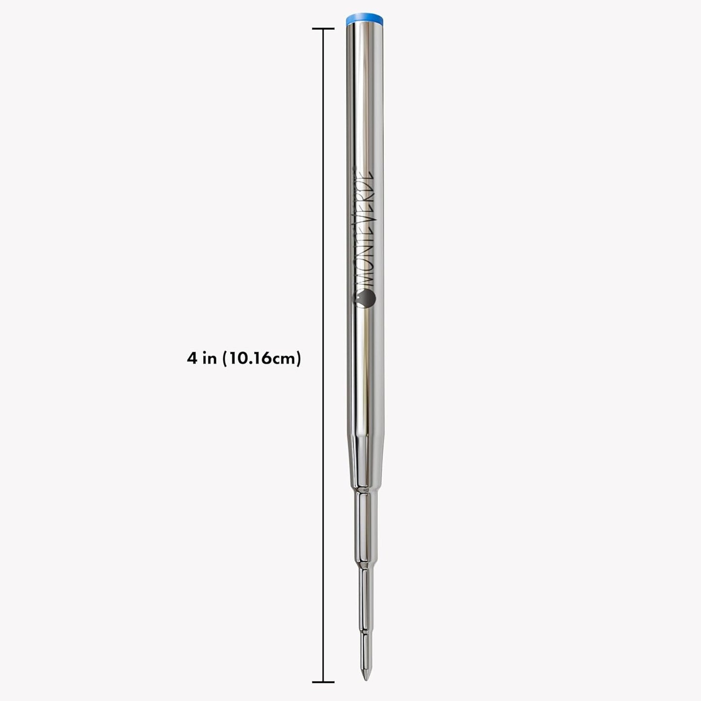 Monteverde USA Capless Ceramic Gel Refills to Fit Montblanc Ballpoint Pens, Fine Point Black Ink, Converts to Capless Rollerball, 2-Pack (M132BK)