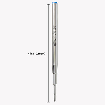 Monteverde USA Capless Ceramic Gel Refills to Fit Montblanc Ballpoint Pens, Fine Point Black Ink, Converts to Capless Rollerball, 2-Pack (M132BK)