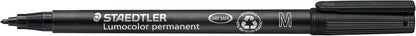 Staedtler 318-WP4 Lumocolor Permanent Universal Pens, Fine Point, 0.6mm, Assorted, 4 per Set