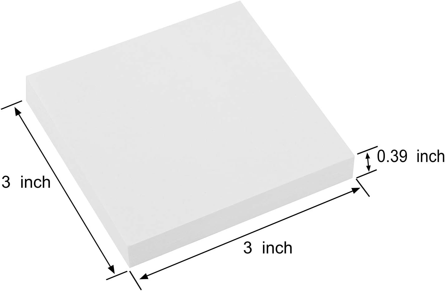 ZCZN 400 Sheets Pop-up Sticky Notes, 3 x 3 Inches, 4 Pads Bright Color Self-Stick Notes, 100 Sheets/Pad, Pink