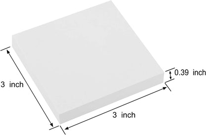 ZCZN 400 Sheets Pop-up Sticky Notes, 3 x 3 Inches, 4 Pads Bright Color Self-Stick Notes, 100 Sheets/Pad, Pink