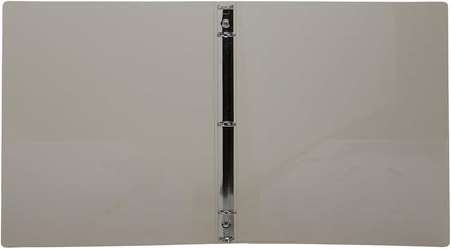 JAM PAPER Plastic 0.75 inch Binder - Clear 3 Ring Binder - Sold Individually