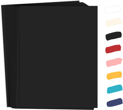 50 Pack White Cardstock 8.5 x 11 White Paper, Goefun 65lb Card Stock Printer Paper for Cards Making, Office Printing, Certificate