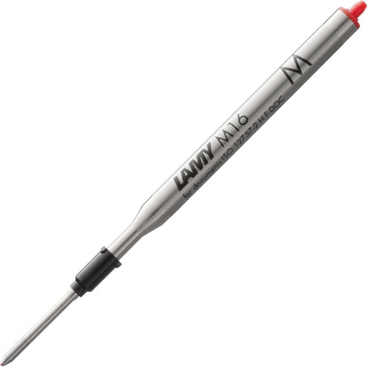 Lamy M16 ballpoint pen refill with large capacity, metal - Original replacement refill for all ballpoint pen models - Indelible - Broad line width in black ink
