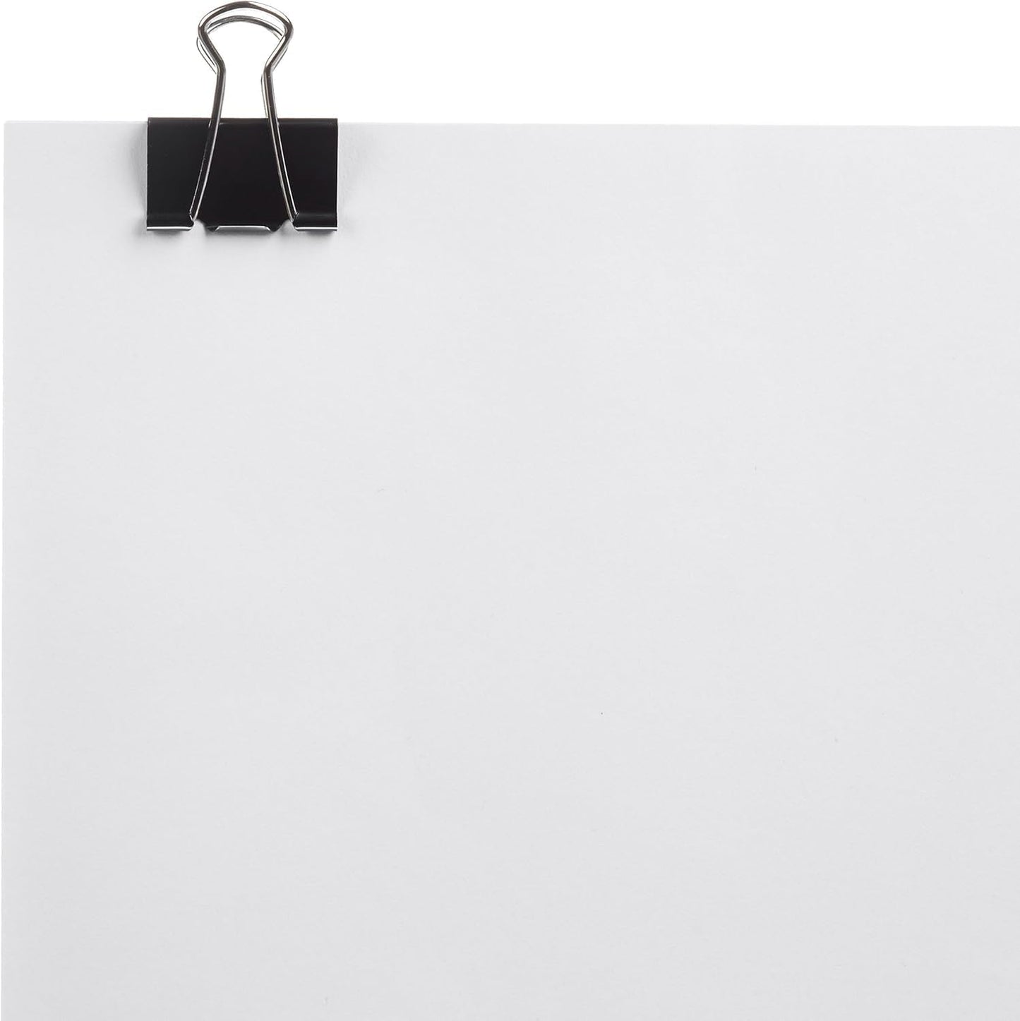 Amazon Basics Sturdy Binder Clips, Office Supplies, Small 0.75 in, Document Organizing, School Supplies, Black, 144 Count