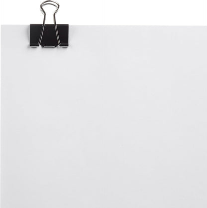 Amazon Basics Sturdy Binder Clips, Office Supplies, Small 0.75 in, Document Organizing, School Supplies, Black, 144 Count