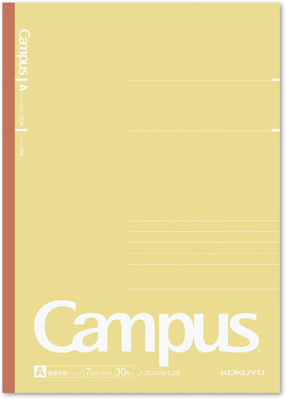 KOKUYO Composition Notebooks, 5 Pack Campus Semi-B5 Comp Book with Dot B 6mm Ruled, 30 Sheets, School Lined Notebook in Shear Stone, Journal Notebook for Women Work Study Note Taking(NO-GS3CWBT-L1X5)