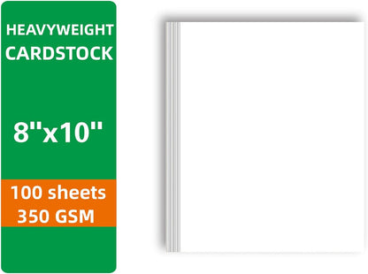 100 Sheets blank cardstock 2 x 3.5 In Heavy Weight business Card Stock 350gsm/130lb Learning Card, Note Card, Thank You Inserts, Gift Tags, Paper Crafts, Write, Draw, DIY (2X3.5 Inches)