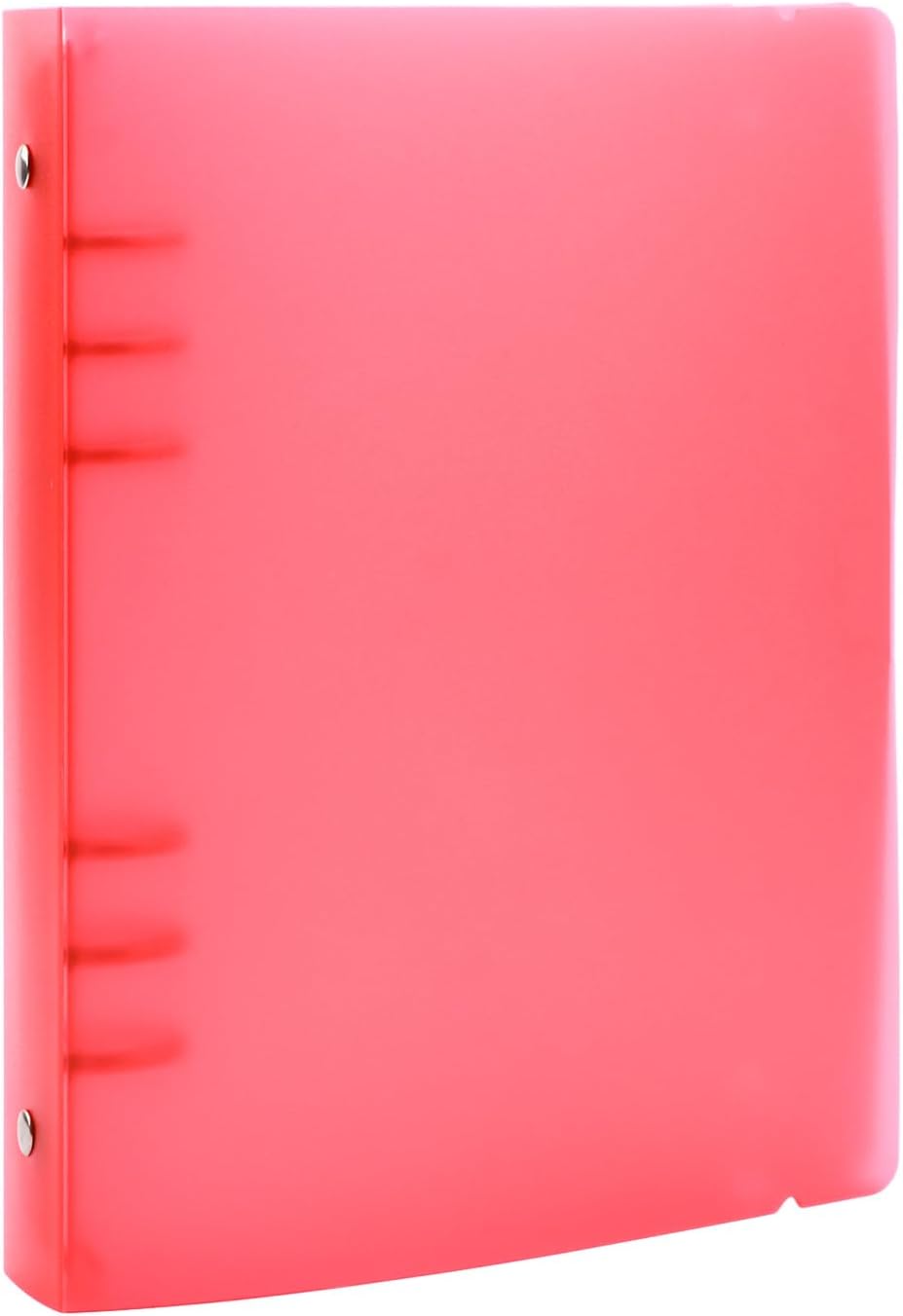 A4 4-Holes Round Ring View Binders Plastic Cover, Refillable Notebook Journal Binder File Folder, Loose Leaf Sheet Protector/DIY Scrapbooking/Binder Cover Protector (Purple)