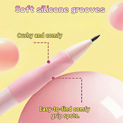 Handwriting thick mechanical pencils with grip: 2.0MM HB Pencil for kids with 14 leads (6 pack)