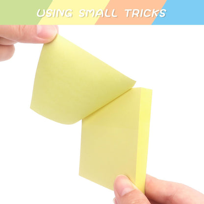 Sticky Notes 3x3 Self-Stick Notes Pads with 6 Bright Colors, Easy to Post for Office, Shool, Home, 6 Pads/Pack, 100 Sheets/Pad (Purple)