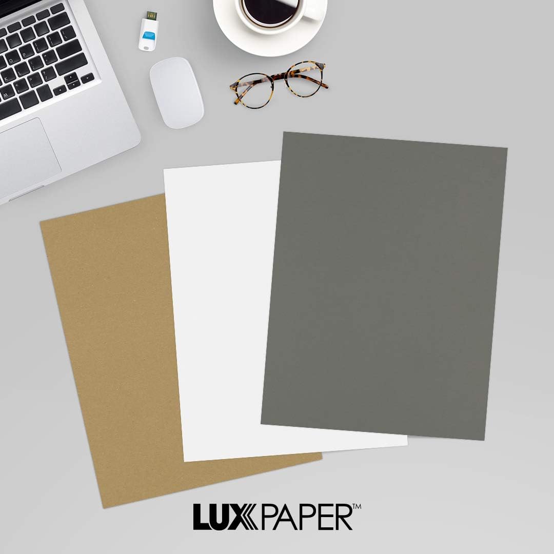 LUXPaper 8.5" x 11" Paper | Letter Size | Pastel Canary Yellow | 60lb. Text | 50 Qty