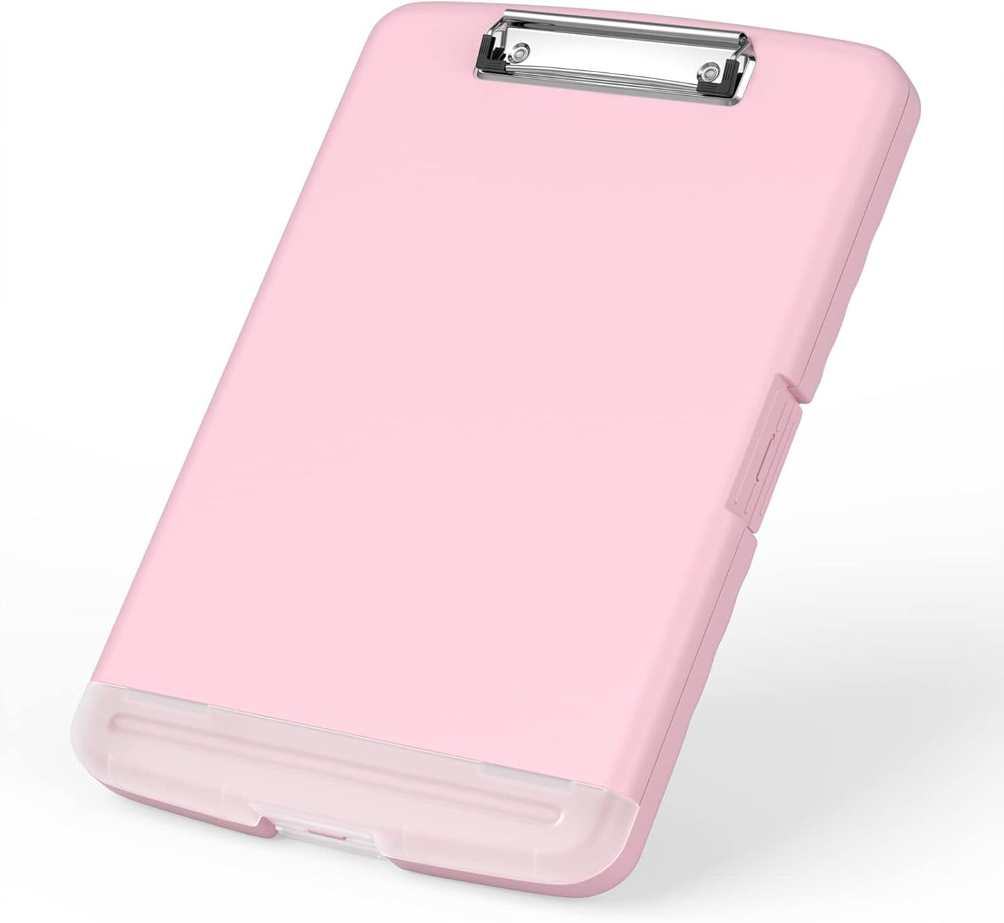 Rimilak Plastic Clipboard with Storage, 8.5 x 11 High Capacity Folio Nursing Case with Pen Holder, Size 14.2 x 9.6 x 1.2″ Folder Side-Opening for Classroom, Teacher, Smooth Writing, Dark Green