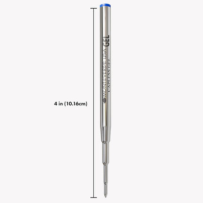 Monteverde USA Capless Gel Refills to Fit Montblanc Ballpoint Pens, Medium Point, Blue Ink, 2-Pack – Smooth and Vibrant Writing Solution