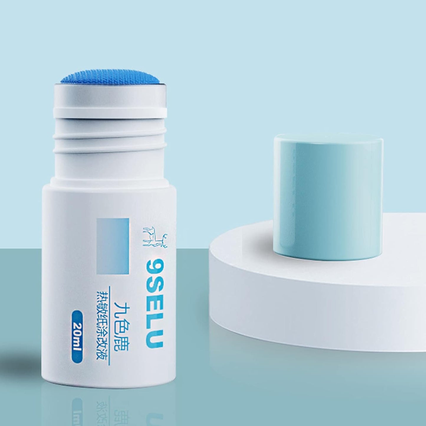 Thermal Paper Data Protection Fluid-Privacy Information Coverage Fluid, Portable Application Glue Stick, Paper Data Glue Stick, Mini Correction Fluid Courier Information Smear Liquid for ID Privacy